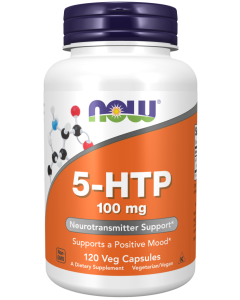 NOW 5-HTP 100MG  120 VEGA CAPS