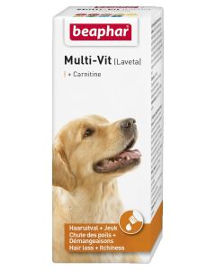 Beaphar Multi-Vit + Carnitin (Haarausfall und Juckreiz) Hunde 50 ml