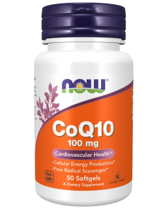 NOW CoQ10 100 mg 50 Softgels 
