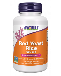 NOW Red Yeast Rice 600 mg 120 Kapseln